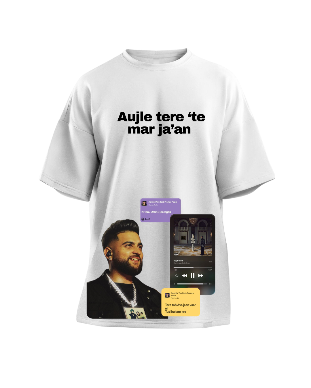 karan aujla tshirt Concertdrips